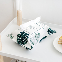 Senboins fresh Nordic plant restaurant tissue cover literary car tissue box cloth art hanging tissue box cloth hanging tissue cover