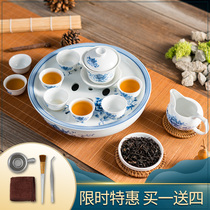 Chaoshan Kung Fu tea set set set with bowl-shaped large capacity Gongfu tea plate home gifts