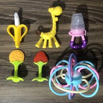 Baby mushroom teether molar stick artifact Baby mushroom hand grasping ball toy Le tooth bite glue silicone can be boiled