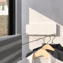 Invisible clothesline indoor non-hole wall hanging balcony clothes artifact double rope cool clothes household telescopic drying rack
