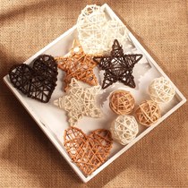(10 pieces) rattan ball photo props ornaments Taobao shooting pendulum ins photography background cloth decoration