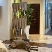 Nordic modern simple felt partition living room creative fabric entrance entrance screen metal base non-perforated