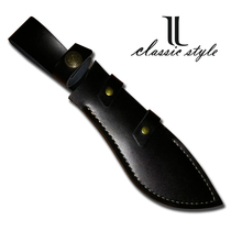 Customized first layer cowhide dog leg special-shaped knife sleeve curved scabbard kitchen knife outdoor Hatch saber chef knife magazine handmade
