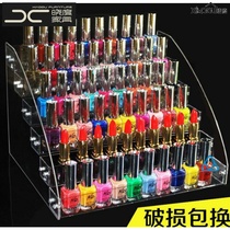 Plaid shop nail art lipstick nail polish display stand Floor-to-ceiling product cabinet shelf rack glue on the wall