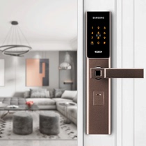 2020 new Samsung smart lock fingerprint lock household security door door door semi-automatic password electronic door lock H30
