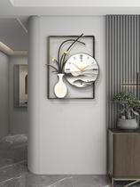 Chinese wall clock living room home fashion light luxury modern simple clock personality new creative decoration clock Wall