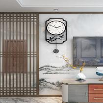 New Chinese Hung Clocks China Wind Living Room Home Fashion Watches Creativity Brief Atmosphere Decoration Art Clock Hanging Wall