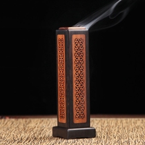  Mahogany incense burner vertical incense box Purple sandalwood incense burner vertical incense burner Ebony incense burner line incense box sandalwood stove household