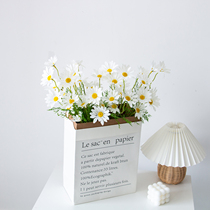 ins paper bag simulation small Daisy bouquet set photo props Net red photography background soft decoration