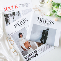 ins fashion big newspaper photo props model pose photography background set decoration magazine style retro poster