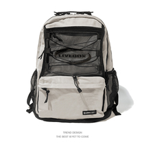 LIVEBOX backpack male Travel large capacity high school students schoolbag Tide brand Japanese backpack computer bag college students