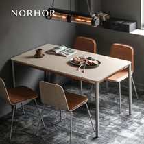 Nordic expression NORHOR Singapore MIC Brent rectangular metal West table modern Italian small apartment K