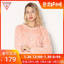 Guess women's inverted triangle logo pullover sweater-q84q11r8ae0