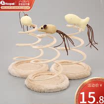 Cat toys tease sticks relief artifact simulation little mouse kitten cat supplies self-Hi tumbler bite resistant