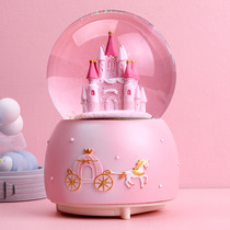 Automatic snow castle Crystal Ball Music Box Music Box Music box decoration childrens birthday gift girl girlfriend Christmas