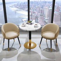 Light Extravagant Balcony Table And Chairs Combination Brief Shop guests in talks table Business office Reception for leisure small round table