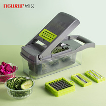 Vegetable cutting artifact potato shredded household kitchen artifact multifunctional diced slicer shredded slicer grater