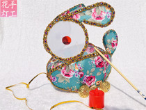 Spring Festival Lantern Festival Mid-Autumn Festival Hanfu Festival Lantern Handmade Lantern Pulling can light up silk cloth pulley rabbit lamp
