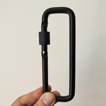With locking rectangular mountaineering buckle keychain kuai gua kou adhesive hook safety buckle bei bao kou