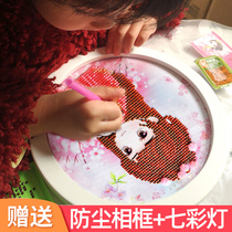 Childrens stickers diamond handmade diy production material pack Diamond stickers Girl toy works Puzzle kindergarten gift