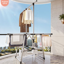 Good helper floor folding drying rack home balcony outside cool bedroom indoor clothes clothes stand hanging quilt artifact