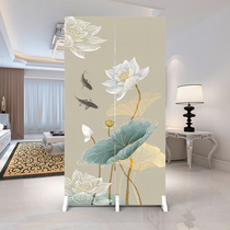 Chinese screen partition living room door cover folding move home to toilet door entrance entrance bedroom lotus