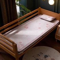 Childrens mat ice silk summer baby baby machine washable splicing bed Small bed custom kindergarten special 1 2 seats