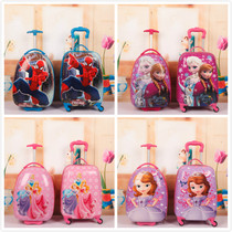 2021 new childrens trolley case girl cartoon neutral male 10 year old luggage suitcase schoolbag boarding box tide