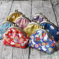 Wallet Japanese and style female hipster mouth Gold Coin Coin wallet mini fabric cute student coin bag creative finished product