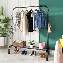 Simple coat rack Hanger Floor-to-ceiling indoor household shelf Net Red multi-functional small coat storage shelf