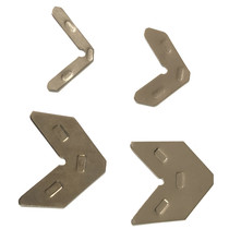 Aluminum alloy doors and windows group corner piece broken bridge corner code 201 stainless steel flat sheet steel connection fixed angle five gold accessories