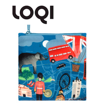 German LOQI Cute Printed Containing Finishing Pouch Zero Money Bag Environmental Protection Splash Water Zipper Carry-on Tampon Bag