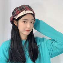 South Korea (designer) Sandro Tarpin British Joker flat top painter hat literary elegant octagonal hat