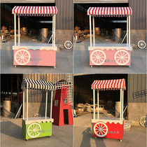Shopping mall sales car Promotion car float Mobile promotion car Sales car Wooden milk tea car Booth car Snack car spot