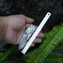 Japanese original imported gsakai ukiyo-e Damascus money clip knife pocket knife edc gift