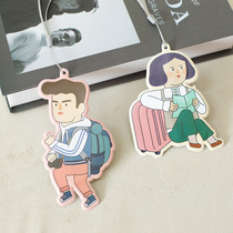 Travel luggage tag tags suitcase tags cartoon taggings boarding passes lanyards hang tags pendants cute markings