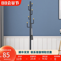 Light luxury marble hanger Floor-to-ceiling bedroom coat rack Household net red simple hanging clothes rack Simple and modern