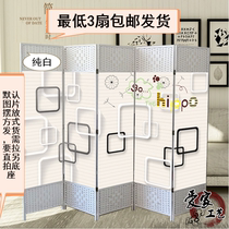 Screen partition Bedroom living room mobile folding screen customization New European household room entrance entrance Simple and modern