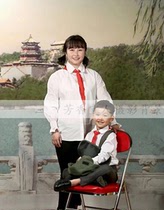 Oil painting Beihai Park canvas photography background cloth 70 years 1980s shooting Jingshan Park retro Summer Palace