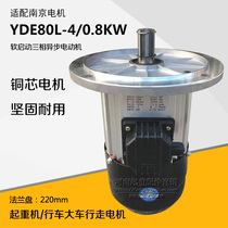 YDE80L-4 0 8KW Nanjing soft start motor Crane driving cart walking running motor