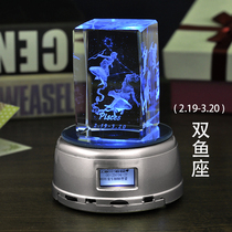 Crystal Ball Bluetooth Music Box Music Box Birthday Gift Girl Girl Creative Spin diy Custom Sagittarius