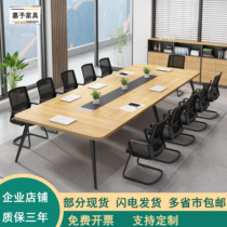 Office Conference Table Long Table Brief Steel Frame Small Training Table 8 10 Staff Station Bar Negotiate Table And Chairs Combination