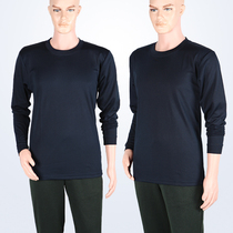 Spring and Autumn Long Sleeve Physical Training Clothing Dark Blue Large Size Loose Round Neck Quick Dry Breathable Outdoor Leisure Sports T-shirt
