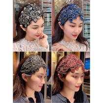 Headband womens simple Korean all-match going out wide-brimmed hairpin hair bundle covering white hair headband net red press hair wash face headband