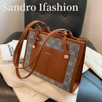 Tide brand commuter large capacity Women bag Joker tote bag 2021 New Fashion shoulder bag net red Hand bag