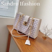 France Sandro Ifashion large capacity Womens bag 2021 new shoulder small square bag Joker shoulder bag tide