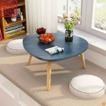 Simple floating window small tea table Nordic home window sill balcony bedroom low table ins wind tatami small table