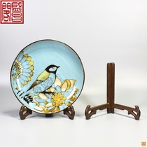 Plate bracket painting plate decoration porcelain plate rack wooden plate bracket base crafts decoration display shelf Wood