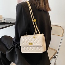 New Pint Genuine Leather Brief Bag 2022 New Tide Chain Single Shoulder Women Wrap Magazon Embroidery Thread Diagonal Satchel 100 Hitch Bag