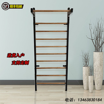 Indoor metal frame rib wood frame scoliosis rehabilitation training leg press horizontal bar pull-up children climbing